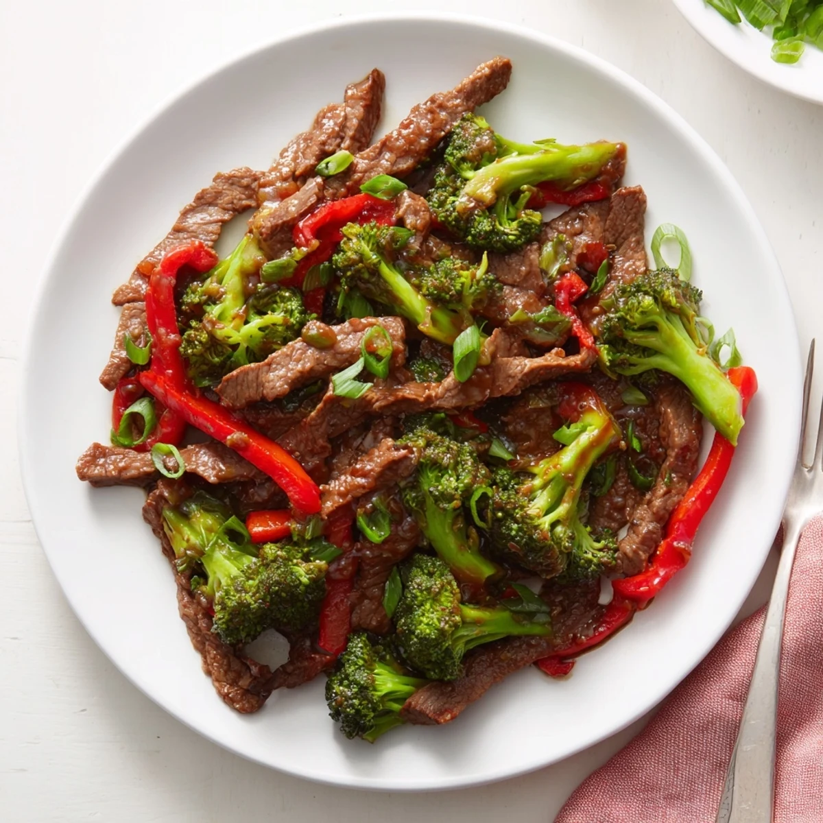 Quick Beef and Broccoli Stir-Fry with tender beef and vibrant greens on a plate.  