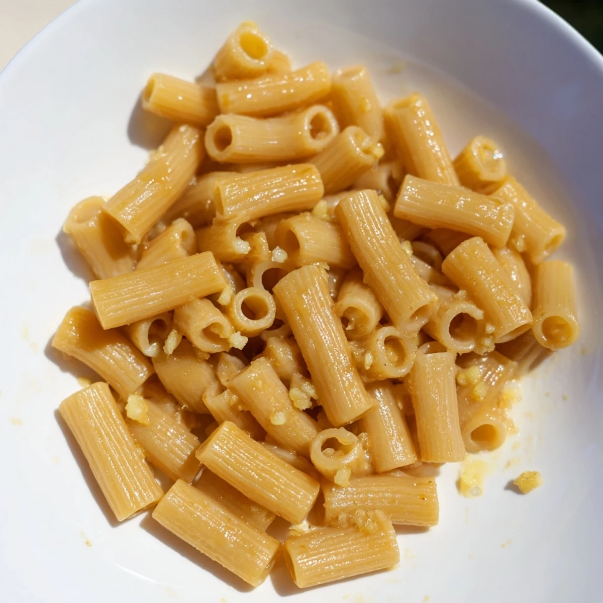 Tender ditalini pasta coated in luscious garlic butter: this 3-Ingredient Butter & Garlic Ditalini recipe is delicious!
