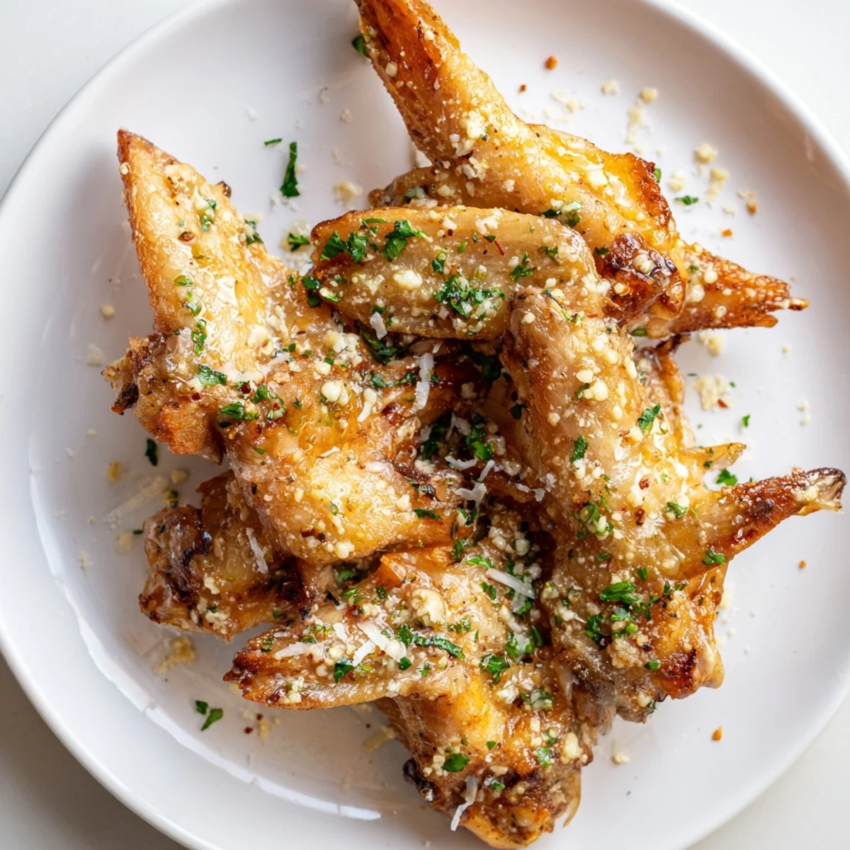 Air Fryer Garlic Parmesan Wings