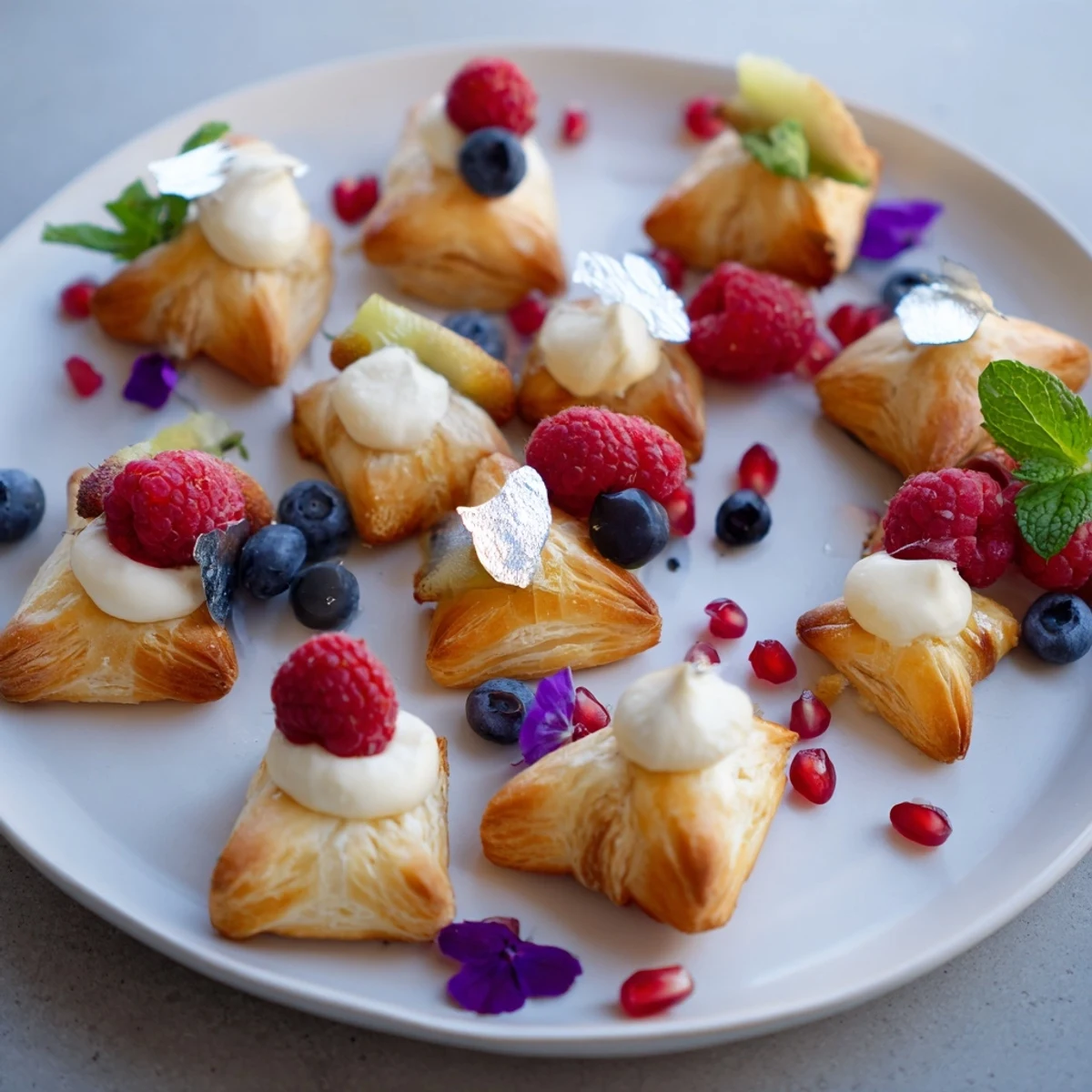 Luxury Diamond Engagement Platter: a lavish dessert with glistening white chocolate diamonds and fresh fruit.