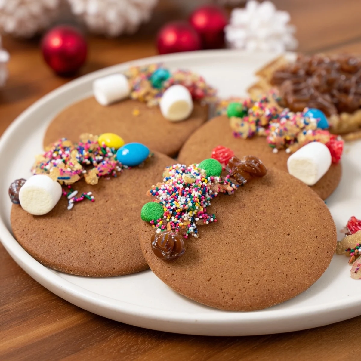 Imagine a whimsical Candy Land gingerbread path dessert board, a joyful collection of sweets for sharing.