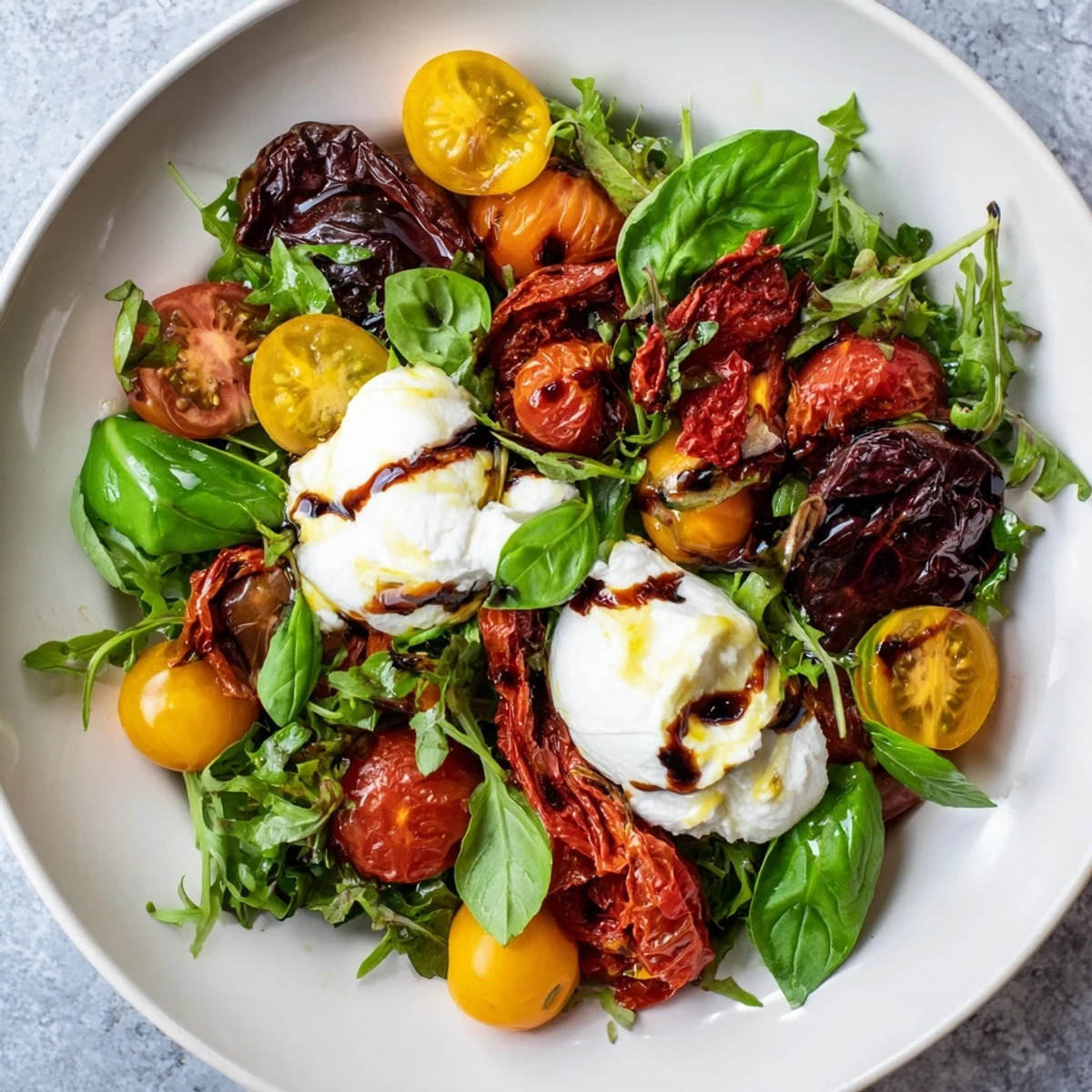 Tomato Flight with Burrata