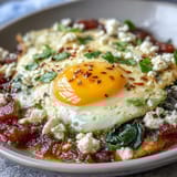 Spinach and Feta Shakshuka