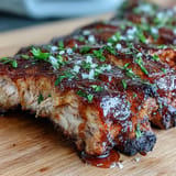 Tender, off-the-bone ribs on a platter for your Father's Day feast.