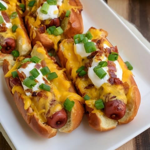 Golden, bubbly Chili Dog Casserole, showcasing melted cheese and savory chili over hot dogs.