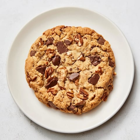 Chewy protein chocolate chip cookies, warm from the oven, with irresistible melted chocolate chips.