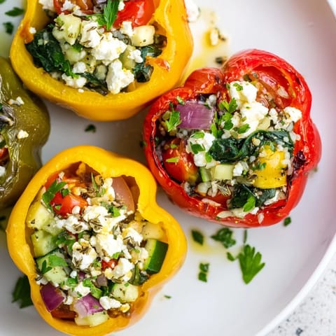 Mediterranean Stuffed Bell Peppers