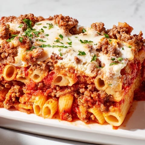 Baked Ziti Meat Sauce