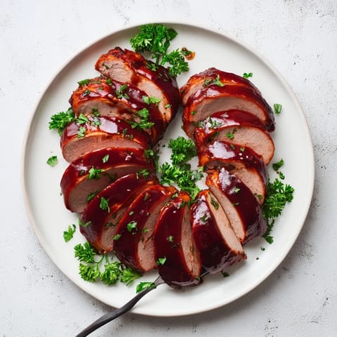 Tart Cherry Date Glazed Pork