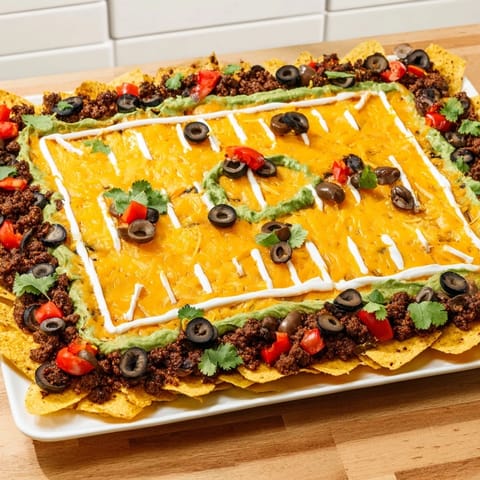 Soccer Field Nacho Platter