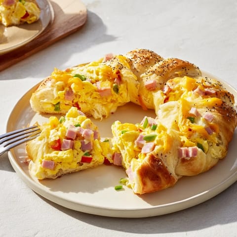 Wreath Shaped Egg Ham Bake