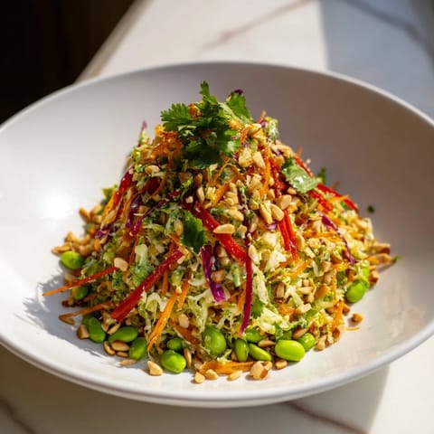 Crunchy Cabbage Edamame Salad