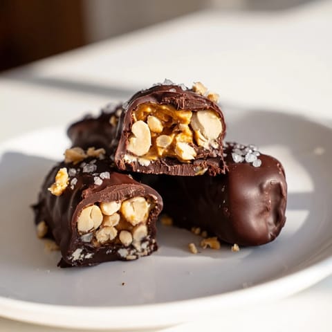 These Chocolate Date Snickers, with peanut butter filling, promise a delightful, no-bake dessert experience.