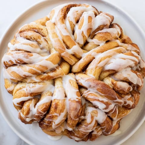 Cinnamon Roll Pull-Apart Snowflake