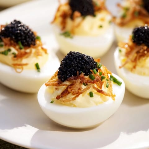 Deviled Eggs with Caviar