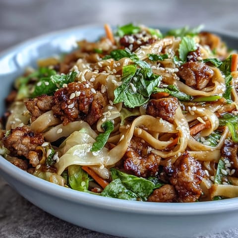 Topped with fresh green onions and sesame seeds, these steaming Potsticker Noodle Bowls are ready to be served with lime.