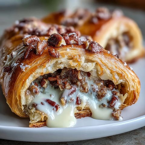 King Cake Pecan Croissants