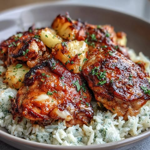 Pineapple Chicken Cheese Bake