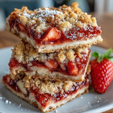 Bright, zesty strawberry lemonade filling on a golden shortbread base—refreshing bars perfect for summer parties.