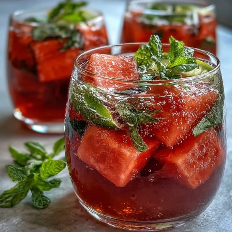 Watermelon Mint Vodka Spritz