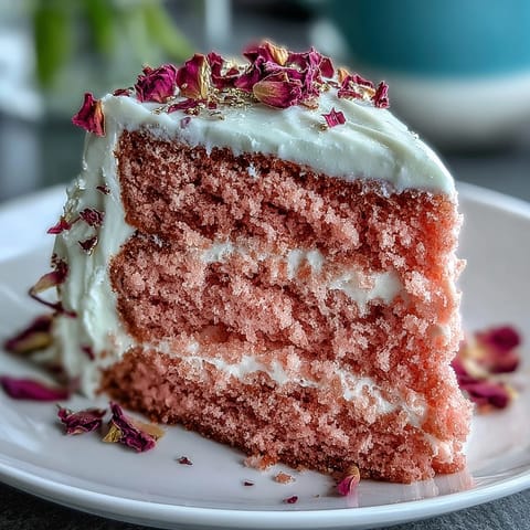 Elegant pink Bridal Shower Rosé Velvet Cake with dazzling edible gold drip.
