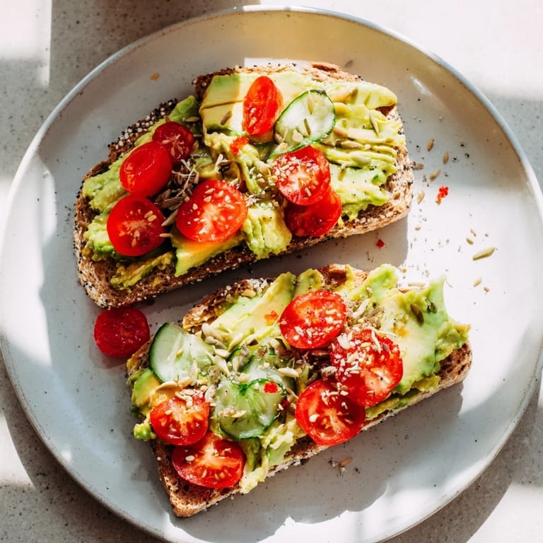 Imagine a beautiful Express Holiday Avocado Toast Bar with pomegranate seeds, ready for holiday enjoyment.