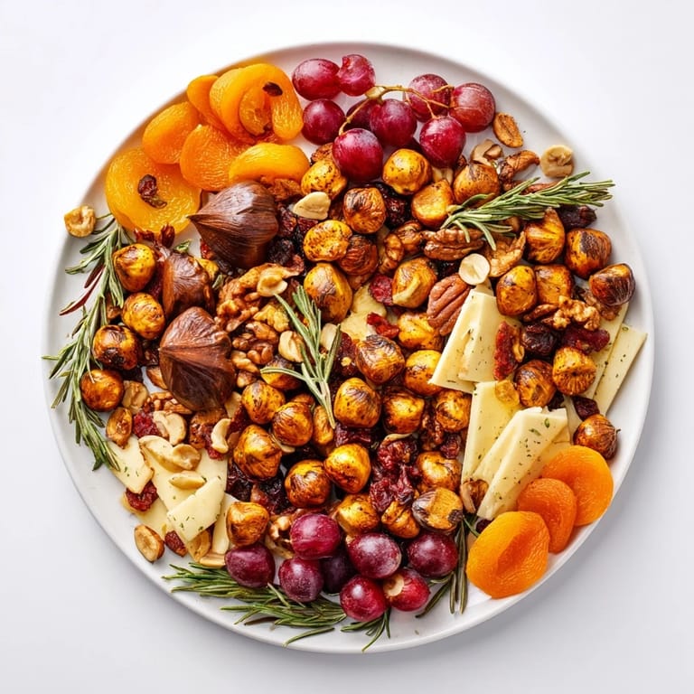 This vibrant Squirrels Acorn Hoard Platter showcases a colorful spread, ideal for fall gatherings and snacks.
