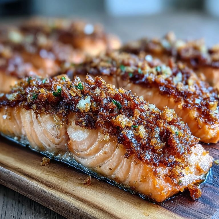 Pan-seared salmon fillets with crispy skin served alongside bright, garlicky asparagus, ideal for flavorful low-carb cooking.