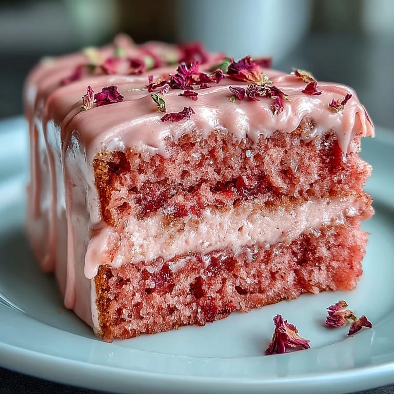 Beautiful Bridal Shower Rosé Velvet Cake, a sweet celebration centerpiece with gold accents.