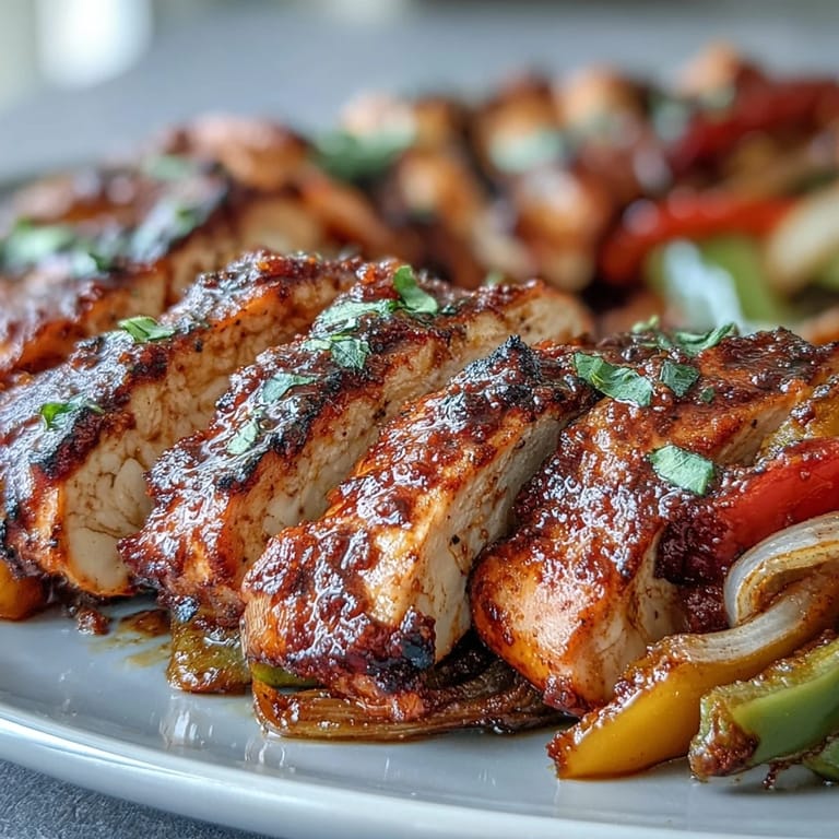 Easy sheet pan chicken fajitas, a vibrant weeknight feast.