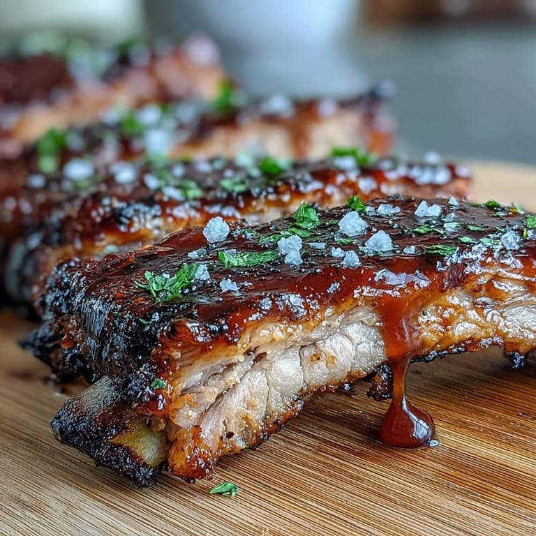 Beautifully arranged BBQ Rib Board, a centerpiece with savory sauce options.